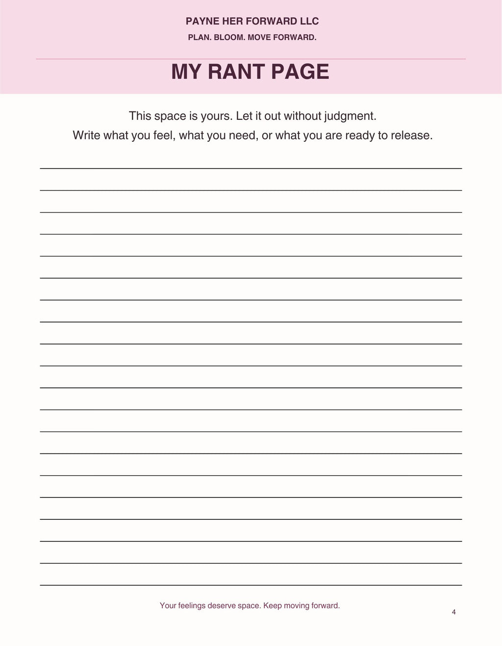 The 30-Day Growth Journal: Plan. Reflect. Grow. Become Her.