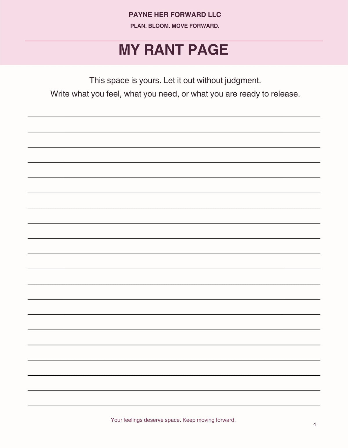 The 30-Day Growth Journal: Plan. Reflect. Grow. Become Her.